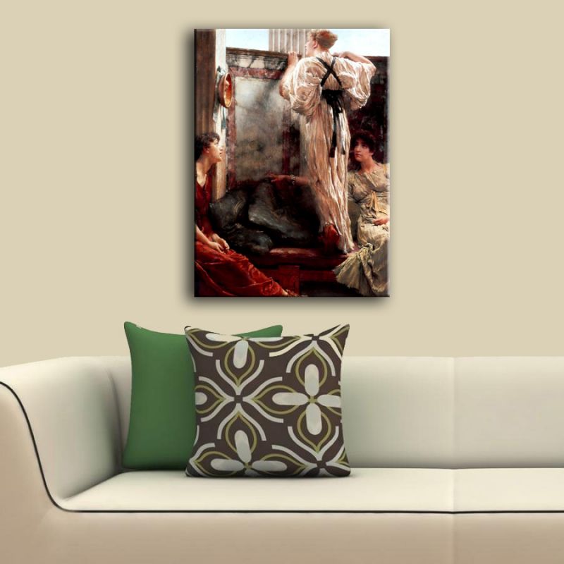 A.Tadema Who is it Kanvas Tablo