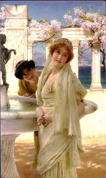 A.Tadema (A Difference of Opinion) Kanvas Tablo