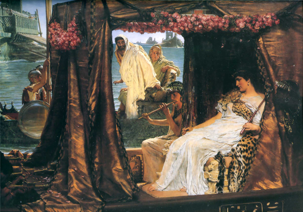 A.Tadema Antony and Cleopatra  Kanvas Tablo Resim