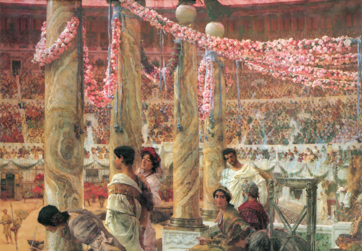 A.Tadema Caracalla and Geta  Kanvas Tablo Resim