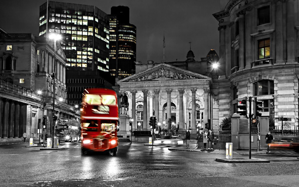 Londra Kırmızı Otobüs Kanvas Tablo