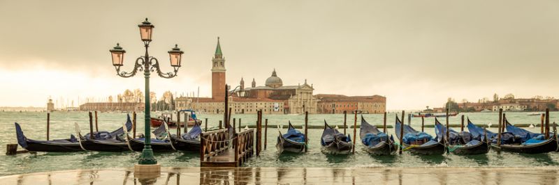 Panoramik Venedik Kanvas Tablo