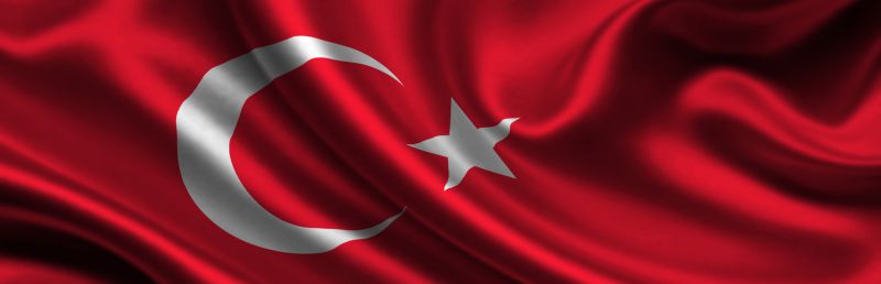 Panaromik  Türkiye Bayrağı  Kanvas Tablo