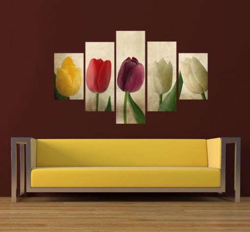 5 Parçalı kanvas tablo