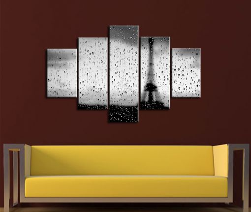  Siyah Beyaz Eyfel Kulesi Kanvas Tablo