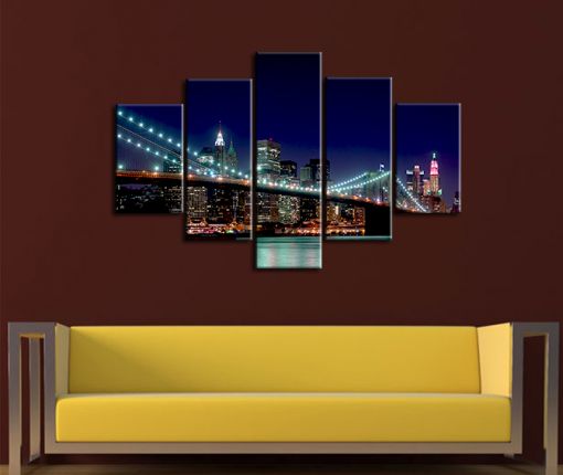  Newyork Köprü Kanvas Tablo