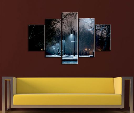  Sokak Lambaları Kanvas Tablo