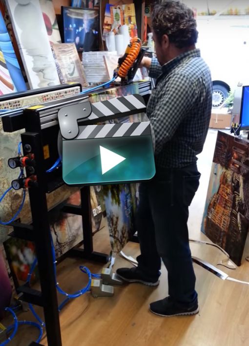 Tuval Germe Makinesi Kesicili ve Zımba Makineli Davinci Canvas