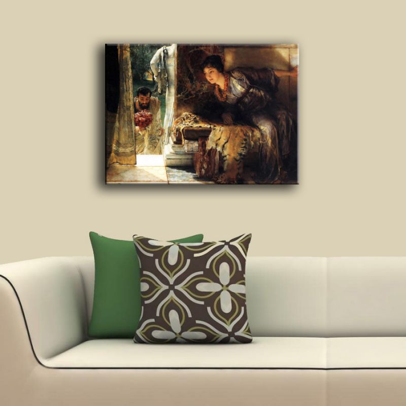 A Tadema Welcome Footsteps Kanvas Tablo